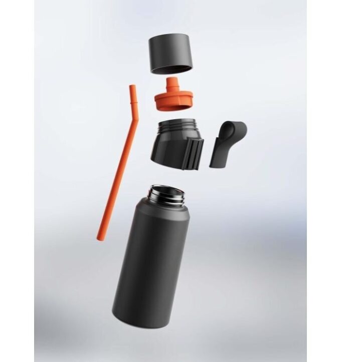 Gen 2 Steel Flaschen Pitch Black Gen 2 Steel Flaschen Pitch Black